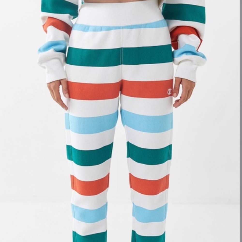 UO Exclusive stripped Champion joggers